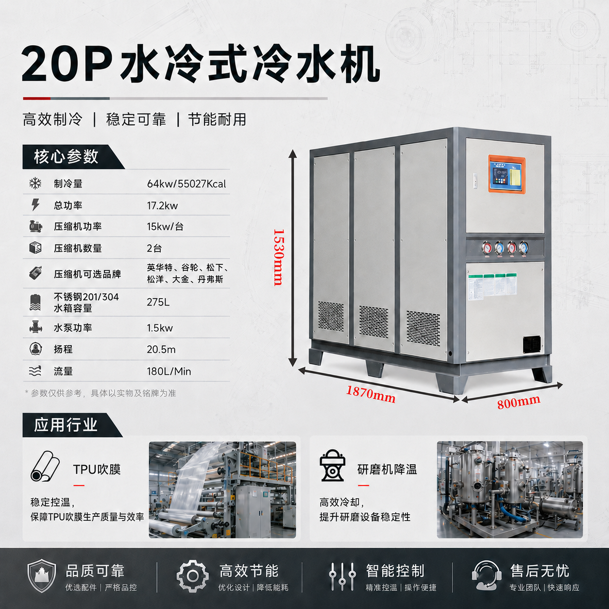 20P风冷式冷水机详情图